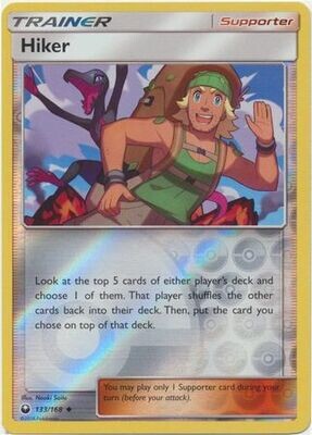 Hiker - 133/168 - Uncommon Reverse Holo Sun &amp; Moon: Celestial Storm Reverse Holo Singles