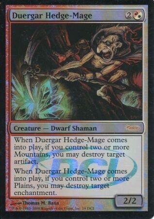 Duergar Hedge-Mage - Gateway Foil
Magic: The Gathering Promo Cards