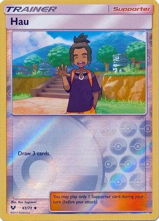Hau - 61/73 - Uncommon Reverse Holo
Shining Legends Reverse Holo Singles