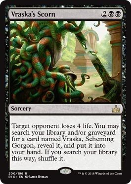 Vraska&#39;s Scorn 200/196  Rivals of Ixalan Singles (Español)