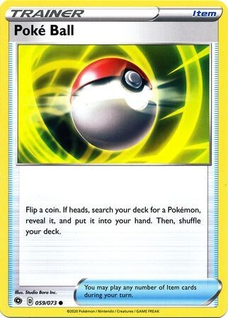 Poke Ball - 059/073 - Common Champion&#39;s Path Singles