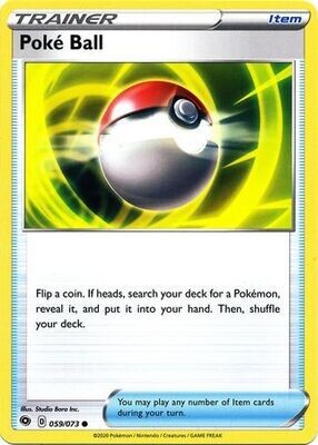 Poke Ball - 059/073 - Common Champion&#39;s Path Singles (Español)