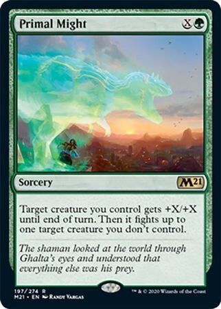 Primal Might 197/274 Magic 2021 (M21) Singles
