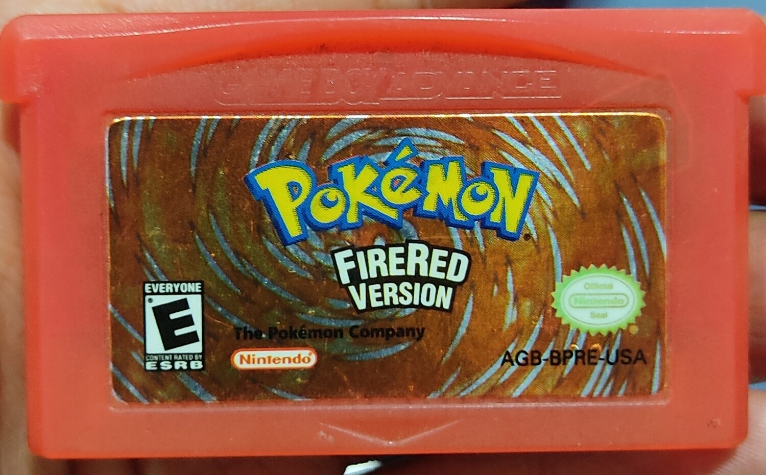 SJ Pokemon Fire Red Nintendo Game Boy Advance Cartucho