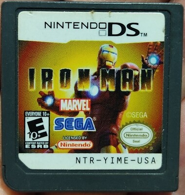 SJ Iron Man Nintendo DS Cartucho