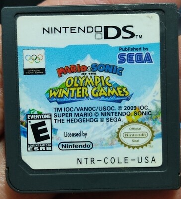SJ Mario Sonic Olympic Winter Games Nintendo DS Cartucho