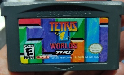 SJ Tetris Worlds Nintendo Game Boy Advance Cartucho