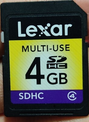 SJ Tarjeta SD 4 GB Lexar