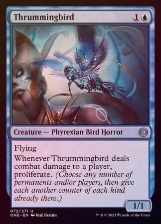 Thrummingbird 072/271 - Foil Phyrexia All Will Be One Foil Singles