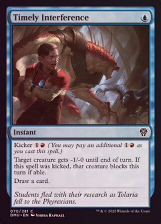 Timely Interference 070/281 - Foil Dominaria United Foil Singles (Español)