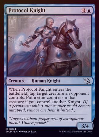 Protocol Knight 0074 - Foil
March of the Machine Foil Singles