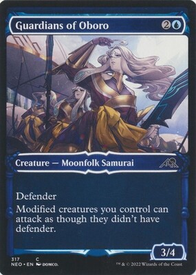 Guardians of Oboro 317 - Showcase Samurai Frame Kamigawa Neon Dynasty Collector Booster Singles