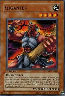 Gigantes - SD7-EN006 - Common 1st Edition Structure Deck: Invincible Fortress [SD7] 1st Edition Singles