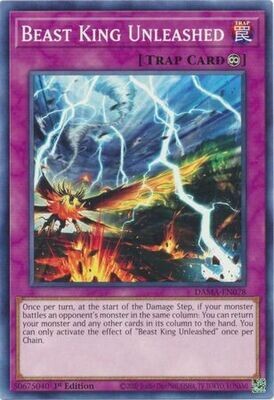 Beast King Unleashed - DAMA-EN078 - Common 1st Edition Dawn of Majesty 1st Edition Singles *Espanol*