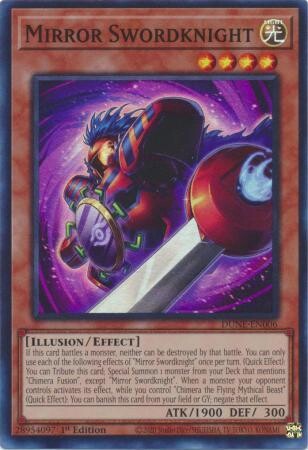 Mirror Swordknight - DUNE-EN006 - Super Rare 1st Edition
Duelist Nexus 1st Edition Singles