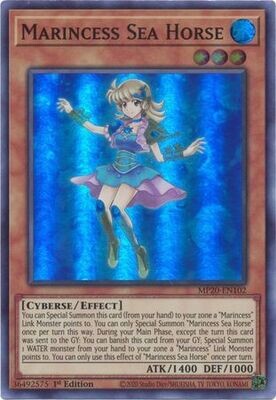 Marincess Sea Horse - MP20-EN102 - Super Rare 1st Edition 2020 Mega-Tin: Lost Memories 1st Edition Singles