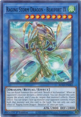Raging Storm Dragon - Beaufort IX - BLVO-EN082 - Common 1st Edition
Blazing Vortex 1st Edition Singles *Espanol*