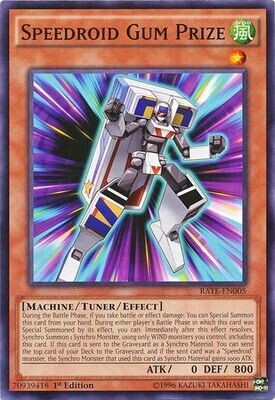 Speedroid Gum Prize - RATE-EN005 - Common 1st Edition Raging Tempest 1st Edition Singles *Espanol*