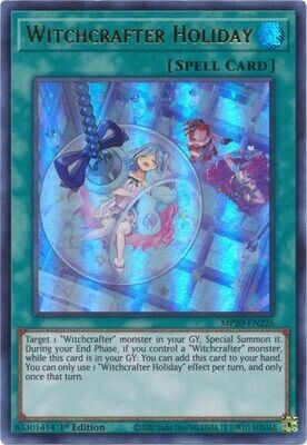 Witchcrafter Holiday - MP20-EN226 - Ultra Rare 1st Edition
2020 Mega-Tin: Lost Memories 1st Edition Singles