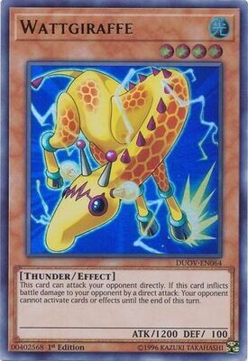 Wattgiraffe - DUOV-EN064 - Ultra Rare 1st Edition Duel Overload 1st Edition Singles