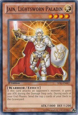 Jain, Lightsworn Paladin - SDLI-EN007 - Common 1st Edition Structure Deck: Realm of Light 1st Edition Singles