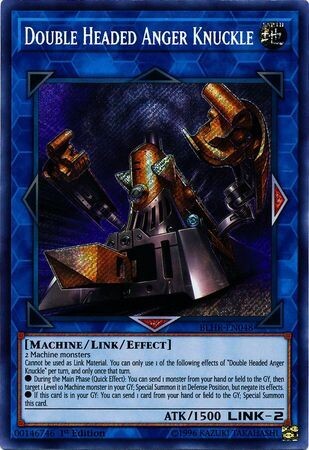 Double Headed Anger Knuckle - BLHR-EN048 - Secret Rare 1st Edition Battles of Legend: Hero&#39;s Revenge Singles
