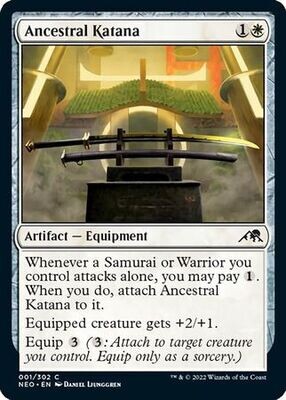 Ancestral Katana 001/302 - Kamigawa Neon Dynasty Singles