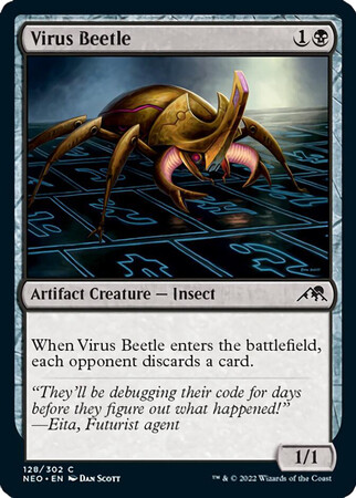 Virus Beetle 128/302 - Kamigawa Neon Dynasty Singles (Español)