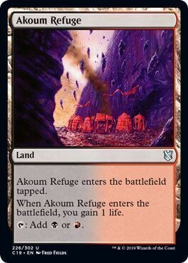 Akoum Refuge 226/302 Commander 2019 Singles