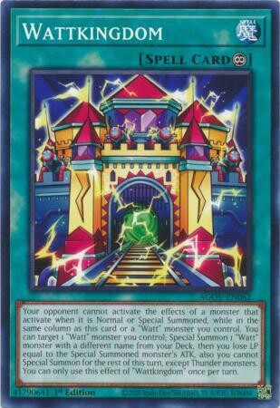 Wattkingdom - AGOV-EN062 - Common 1st Edition
Age of Overlord 1st Edition Singles (Espanol)