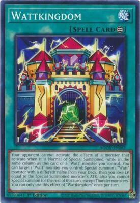 Wattkingdom - AGOV-EN062 - Common 1st Edition
Age of Overlord 1st Edition Singles (Espanol)