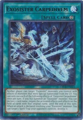 Exosister Carpedivem - GRCR-EN023 - Rare 1st Edition The Grand Creators 1st Edition Singles