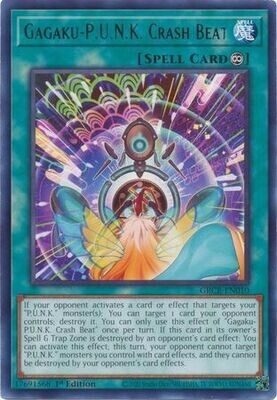 Gagaku-P.U.N.K. Crash Beat - GRCR-EN010 - Rare 1st Edition The Grand Creators 1st Edition Singles