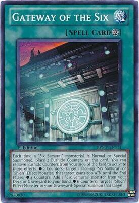 Gateway of the Six - RYMP-EN111 - Common 1st Edition
Ra Yellow Mega Pack 1st Edition Singles