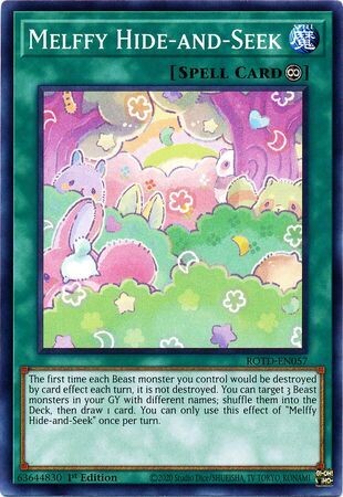 Melffy Hide-and-Seek - ROTD-EN057 - Common 1st Edition Rise of the Duelist [ROTD] 1st Edition Singles