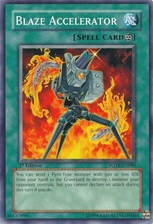 Blaze Accelerator - FOTB-EN040 - Common 1st Edition Force of the Breaker [FOTB] 1st Edition Singles