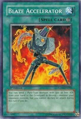 Blaze Accelerator - FOTB-EN040 - Common 1st Edition Force of the Breaker [FOTB] 1st Edition Singles
