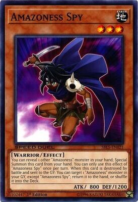 Amazoness Spy - SBLS-EN021 - Common 1st Edition Speed Duel: Arena of Lost Souls Singles (espanol)