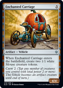 Enchanted Carriage 218/269
Throne of Eldraine Singles