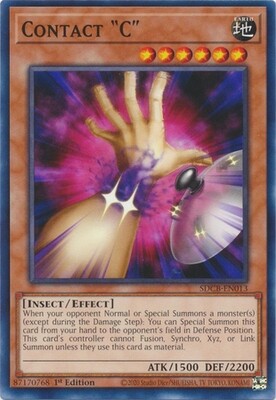 Contact &quot;C&quot; - SDCB-EN013 - Common 1st Edition Legend of the Crystal Beasts 1st Edition Singles