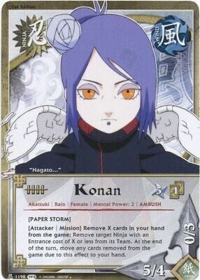 Konan [Paper Storm] - 1198 - Uncommon Naruto: Tournament (Chibi) Pack 3