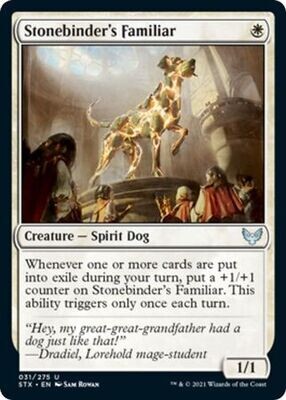 Stonebinder&#39;s Familiar 031/275 - Strixhaven: School of Mages Singles (Japones)