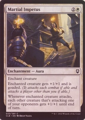 Martial Impetus 033/361 - Foil
Commander Legends: Battle for Baldur&#39;s Gate Foil Singles