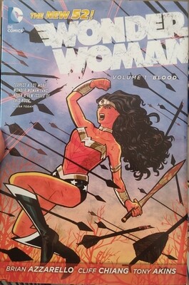 BAF1 The New 52 Wonder Woman Volume 1 Blood Tapa Dura DC Comics Ingles
