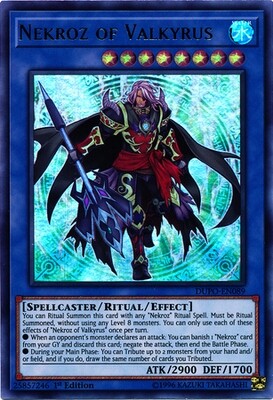 Nekroz of Valkyrus - DUPO-EN089 - Ultra Rare 1st Edition
Duel Power 1st Edition Singles (Espanol)