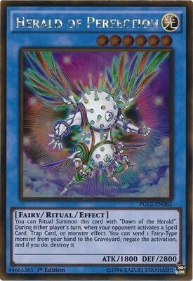 Herald of Perfection - PGL2-EN085 - Gold Rare 1st Edition
Premium Gold: Return of the Bling 1st Edition Singles