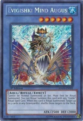 Evigishki Mind Augus - HA05-EN051 - Secret Rare 1st Edition
Hidden Arsenal 5 1st Edition Singles