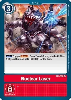 Nuclear Laser - Release Special Booster (BT01-03)
Release Special Booster