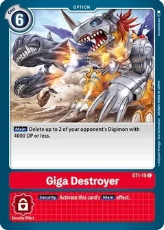 Giga Destroyer - Starter Deck 01: Gaia Red (ST-1)
Starter Deck 01: Gaia Red