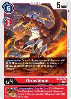 Growlmon - Digital Hazard (EX02) Digital Hazard
